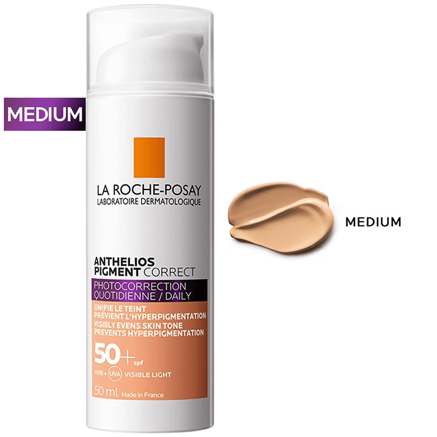 La Roche Posay Anthelios Pigment Correct SPF50+ Medium 50ml-Güneş Koruyucu