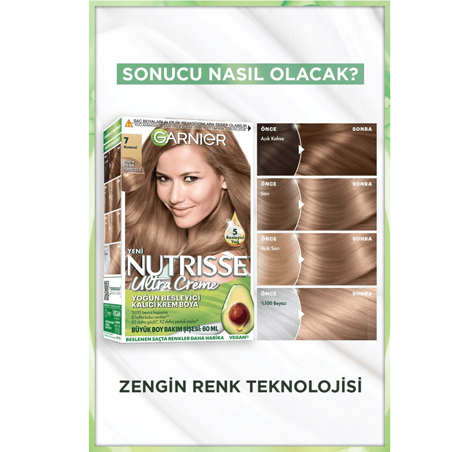 Garnier Nutrisse Ultra Creme 7 Kumral-Saç Boyası