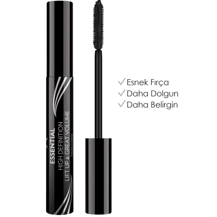 Golden Rose Essential High Definition & Liftup & Great Volume Mascara Black-Hacim Veren Maskara