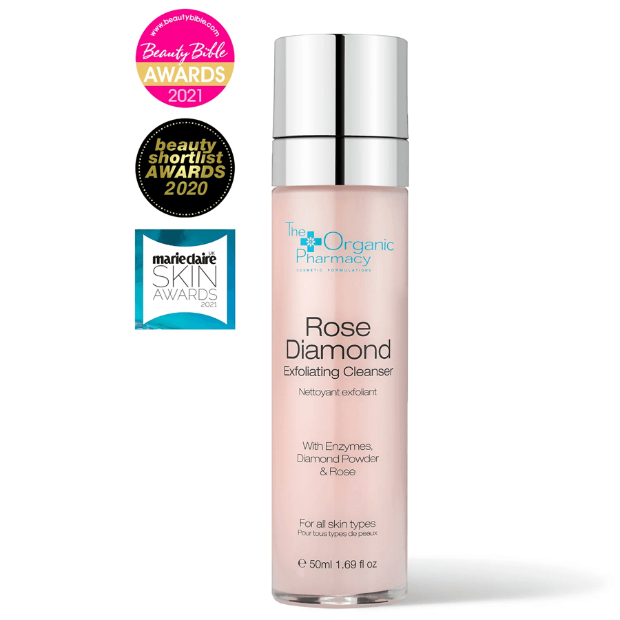 The Organic Pharmacy Rose Diamond Exfoliating Cleanser 50ml-Peeling Temizleyici