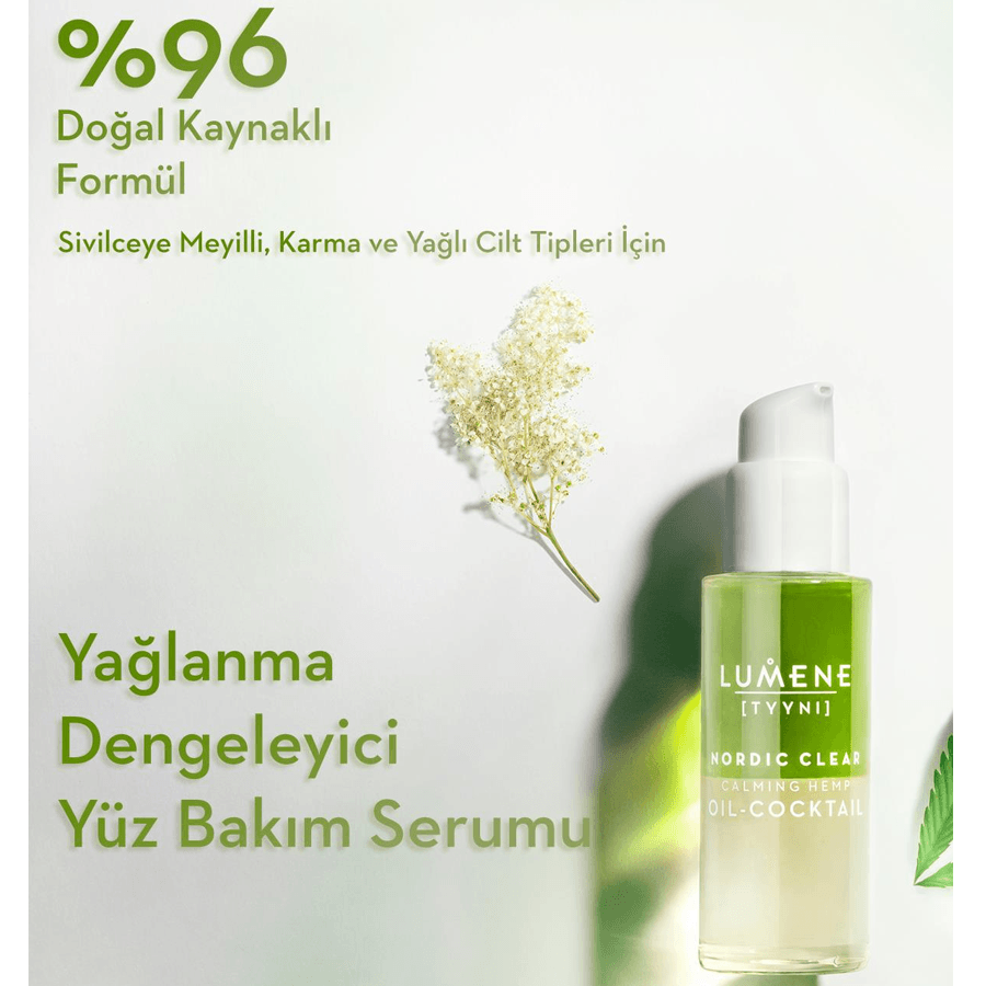 Lumene Calming Hemp Oil-Cocktail 30ml-Rahatlatıcı Bakım Kokteyli