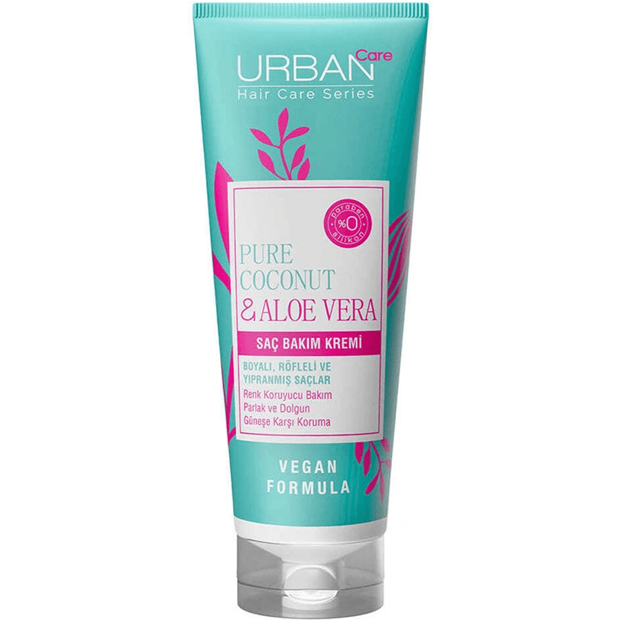 Urban Care Pure Coconut Aloe Vera Saç Bakım Kremi 250ml-Boyalı Saçlar