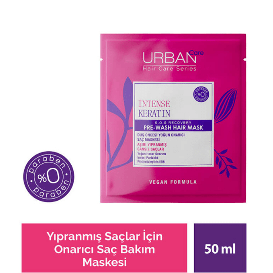 Urban Care Intense Keratin Pre-Wash Hair Mask 50ml-Saç Maskesi