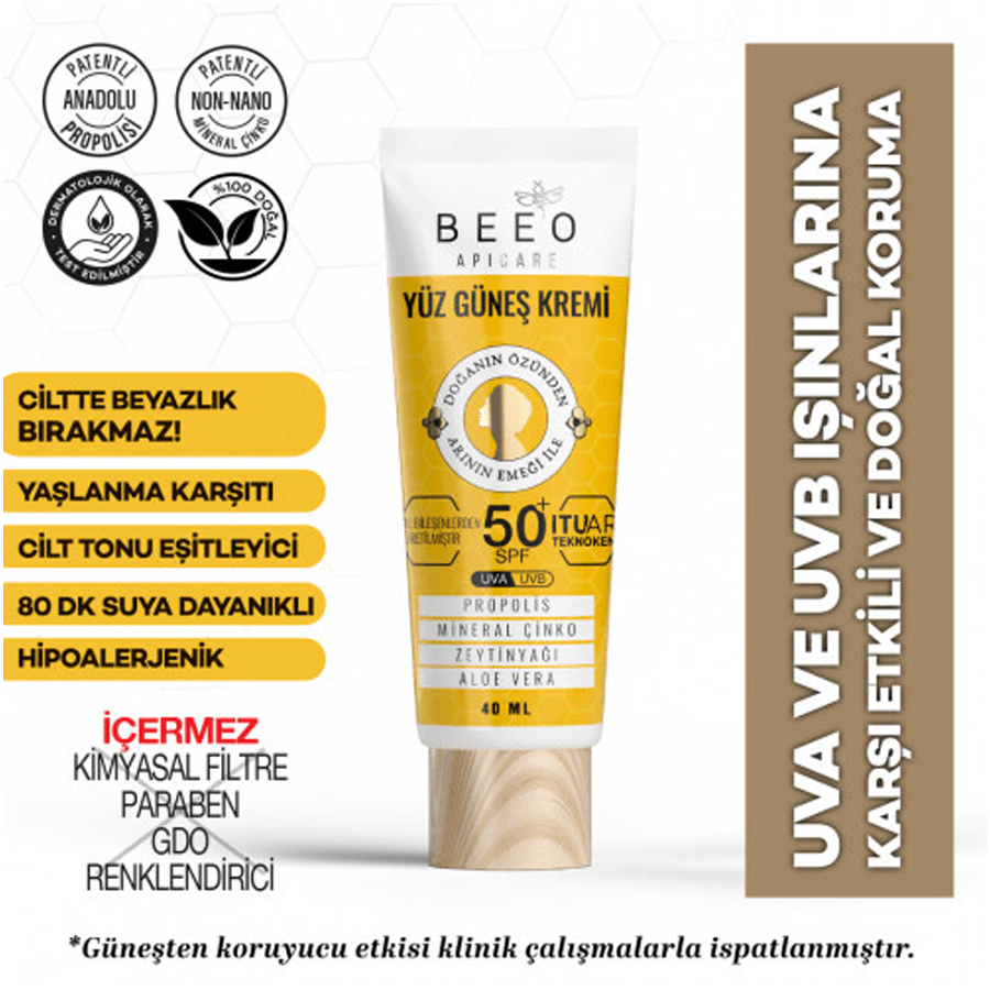 Beeo ApiCare Propolisli Yüz Güneş Kremi 40ml