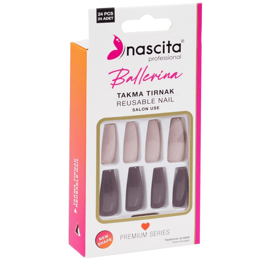 Nascita 24'lü Renkli Ballerina Takma Tırnak 155