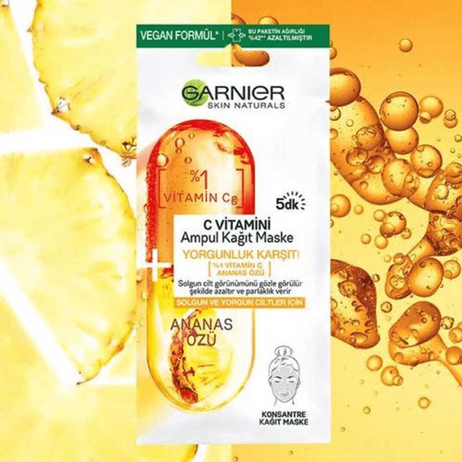 Garnier C Vitamini Ampul Kağıt Maske 1x15gr