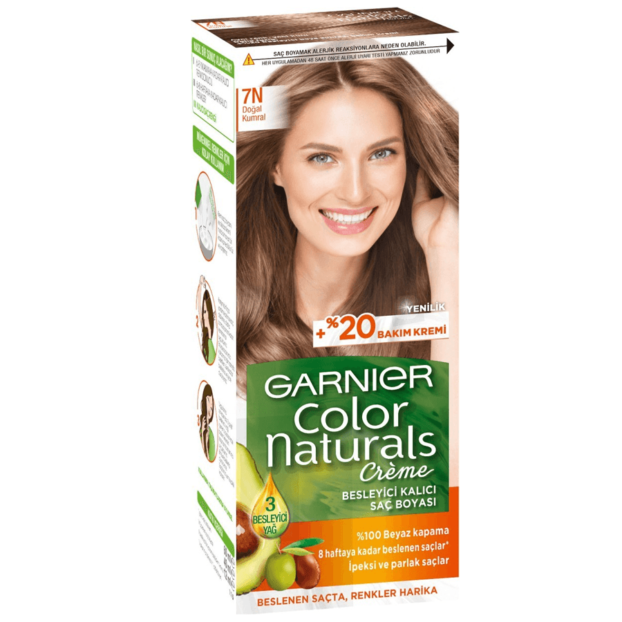 Garnier Color Naturals Creme 7N Doğal Kumral-Saç Boyası