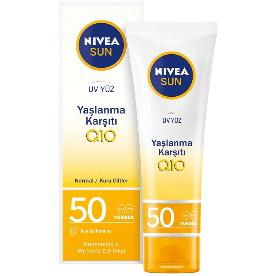 Nivea Sun UV Yaşlanma Karşıtı Q10 Güneş Kremi Gkf 50 50ml