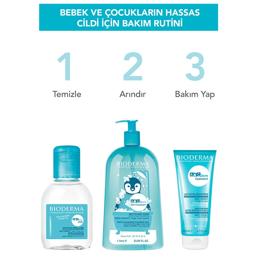 Bioderma Abcderm Foaming Gel 1lt-Temizleme Jeli