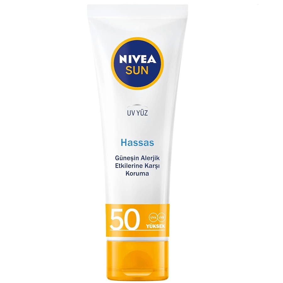 Nivea Sun UV Yüz Hassas Yatıştırıcı Spf 50 50ml-Yüksek Koruma