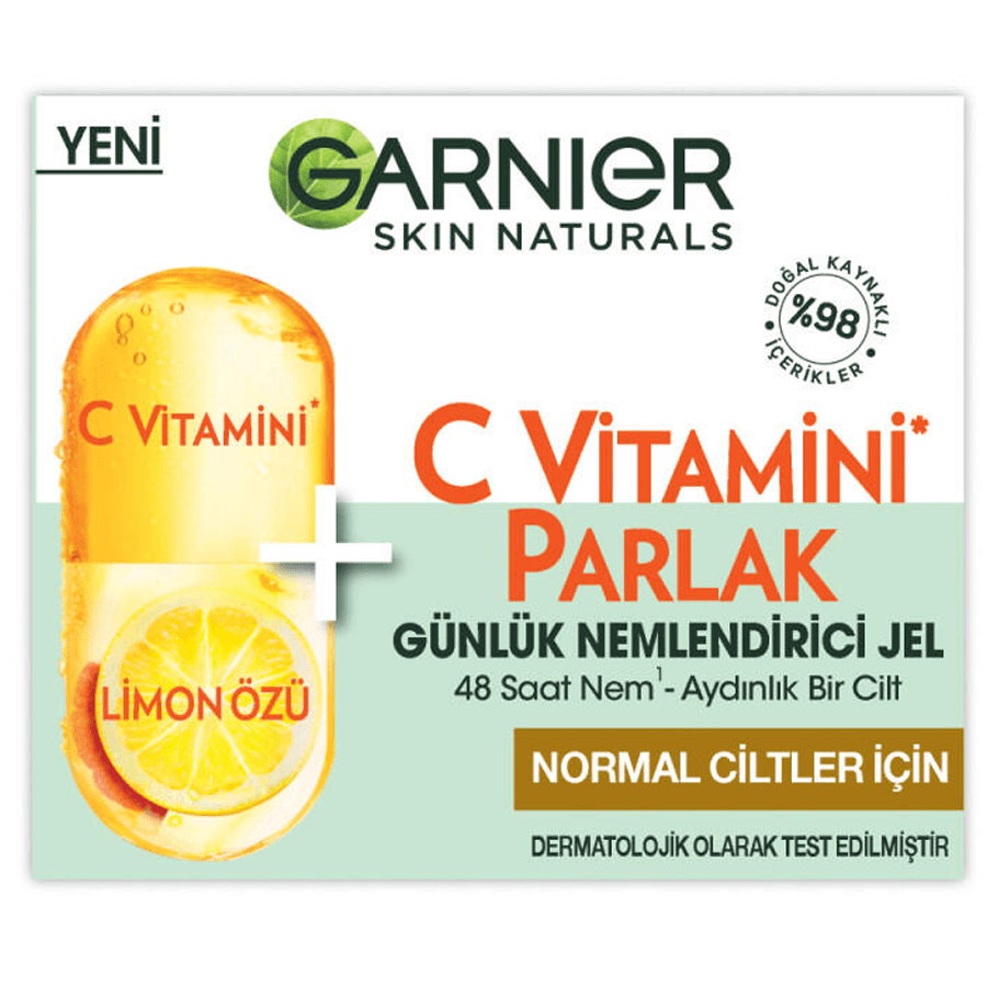 Garnier C Vitamini Parlak Günlük Nemlendirici Jel 50ml-Normal Cilt