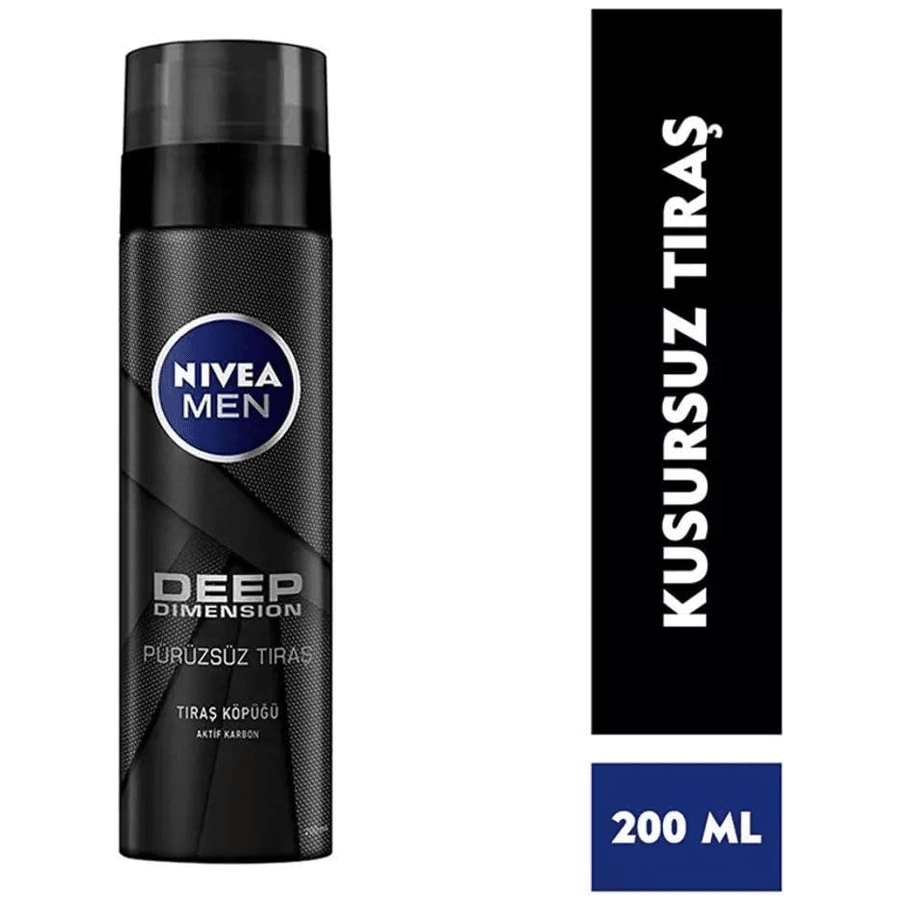 Nivea Men Deep Dimension Tıraş Köpüğü 200ml-Aktif Karbon