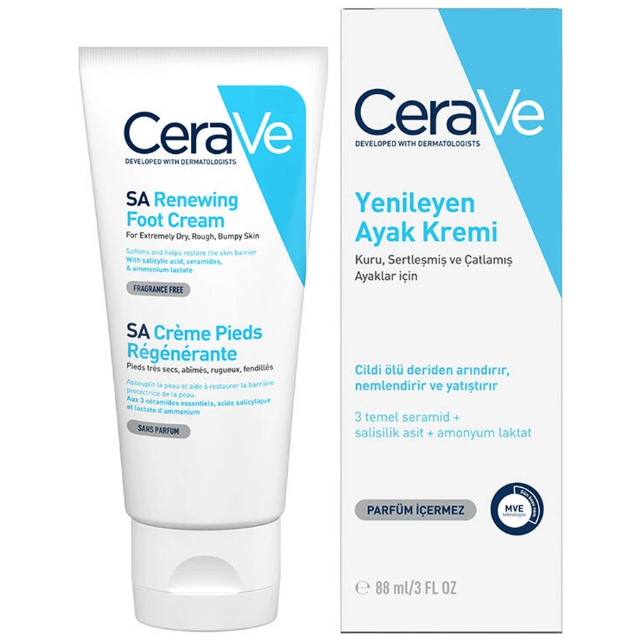 CeraVe Yenileyen Ayak Kremi 88ml-Kuru ve Sertleşmiş Ayaklar