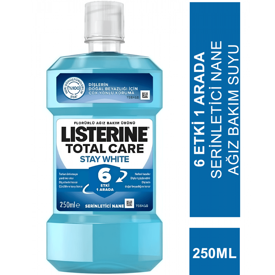 Listerine Stay Total Care White Çalkalama Suyu 250ml