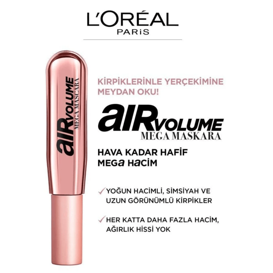 Loreal Paris Air Volume Mega Mascara 9,4ml-Siyah