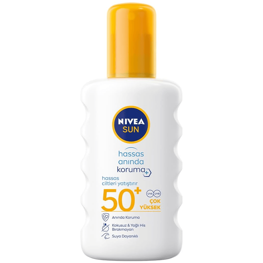 Nivea Sun Hassas Anında Koruma Özel Sprey 200ml-Hassas Ciltler