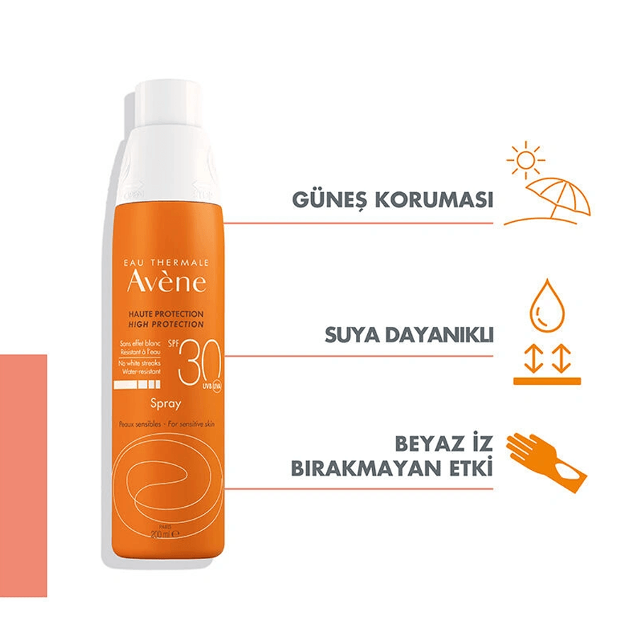 Avene Spf 30+ Güneş Koruyucu Sprey 200ml-Tüm Ciltler