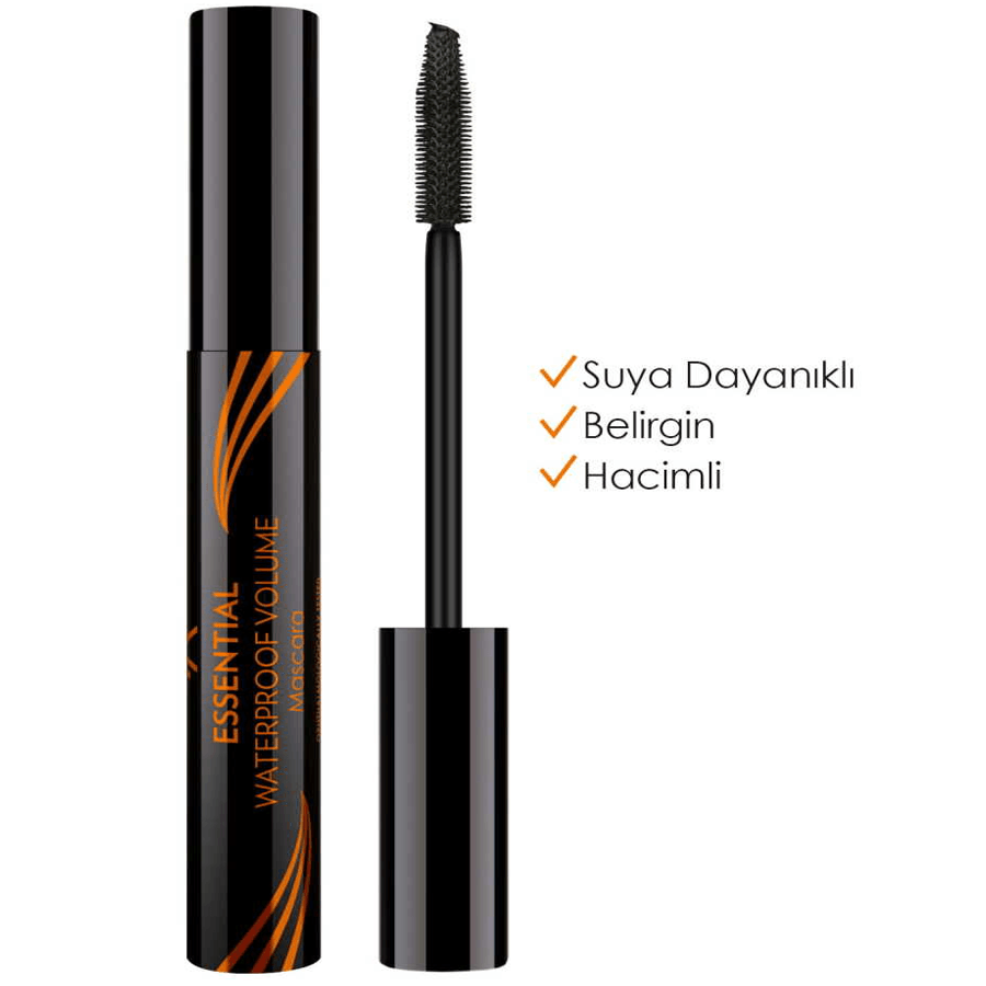 Golden Rose Essential Waterproof Mascara 05 Black-Suya Dayanıklı Maskara