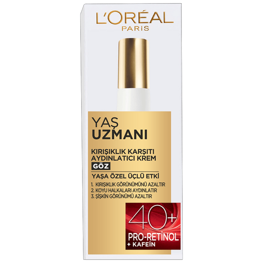 Loreal Paris Yaş Uzmanı 40+ Kırışıklık Karşıtı Yenileyici Göz Kremi 15ml