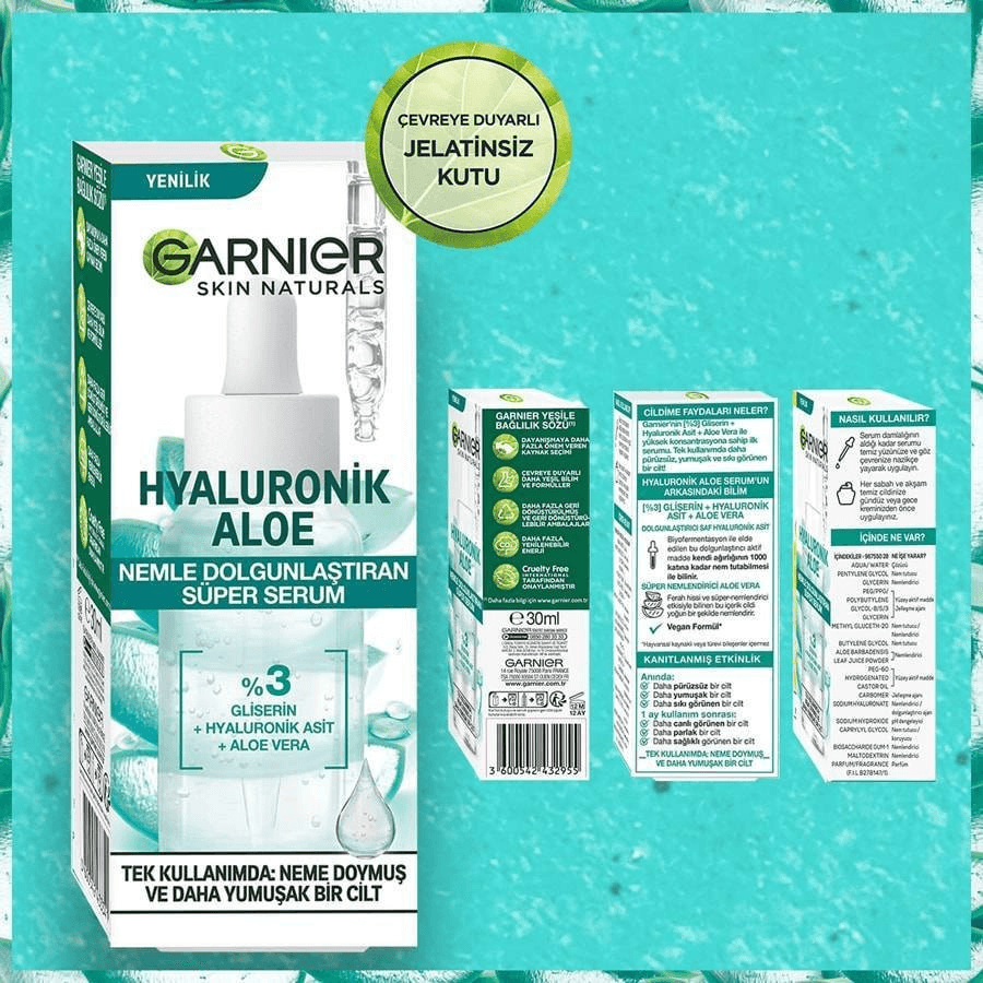 Garnier Hyaluronik Aloe Nemle Dolgunlaştıran Süper Serum 30ml-Tüm Ciltler