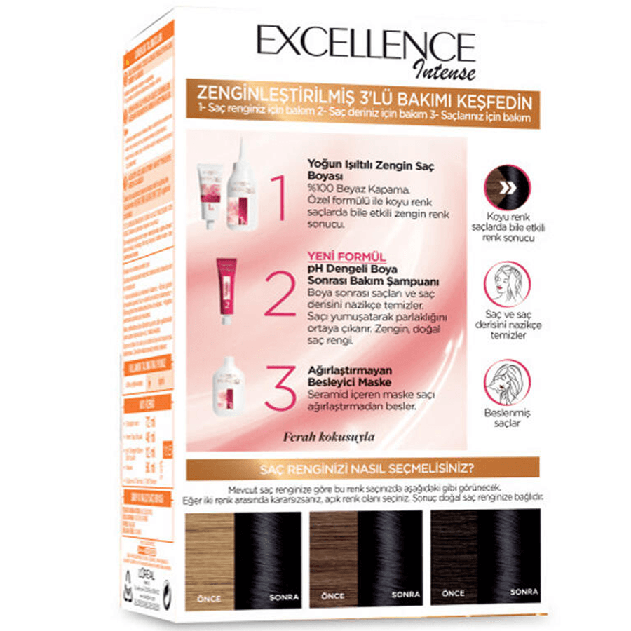 Loreal Paris Excellence Intense Krem Saç Boyası