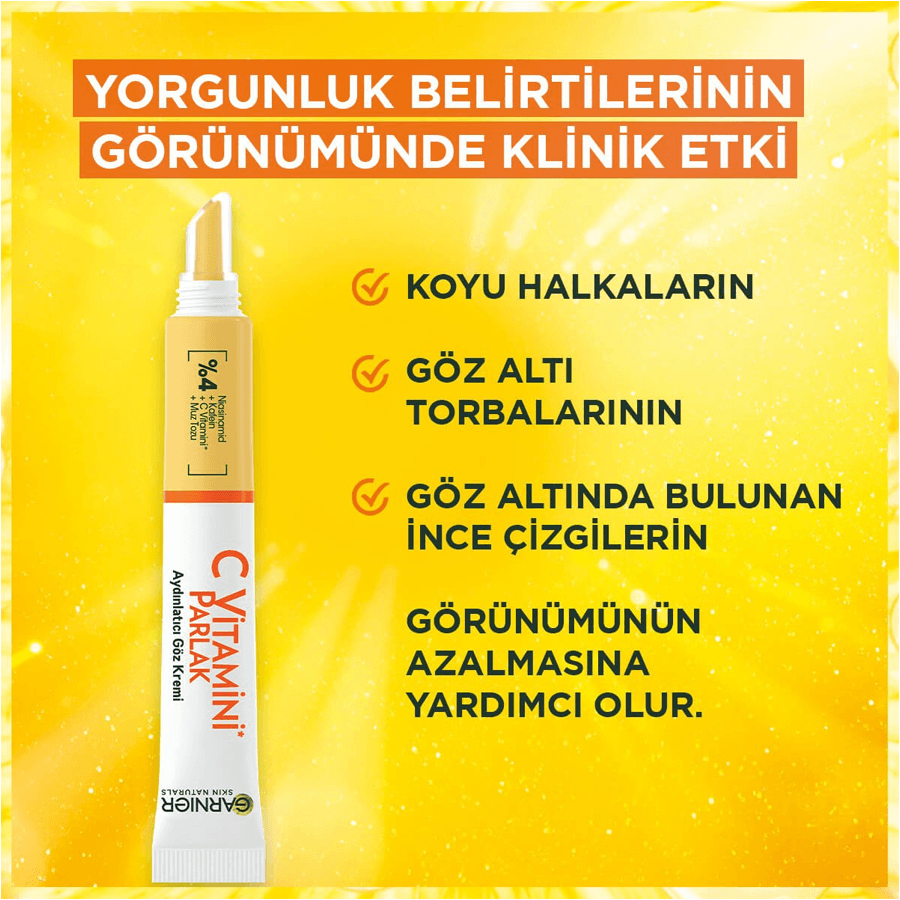 Garnier C Vitamini Parlak Aydınlatıcı Göz Kremi 15ml