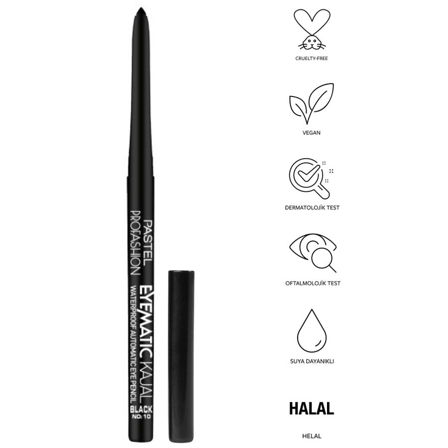 Pastel Eyematic Kajal Waterproof Automatic Eye Pencil 0.351gr-Kajal Suya Dayanıklı Göz Kalemi