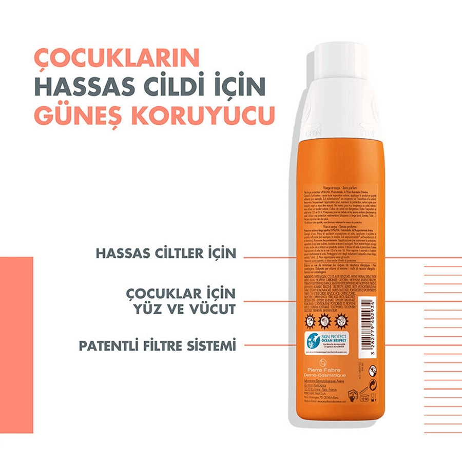 Avene Spray Enfant Spf 50+ Children Çocuk Güneş Spreyi 200ml