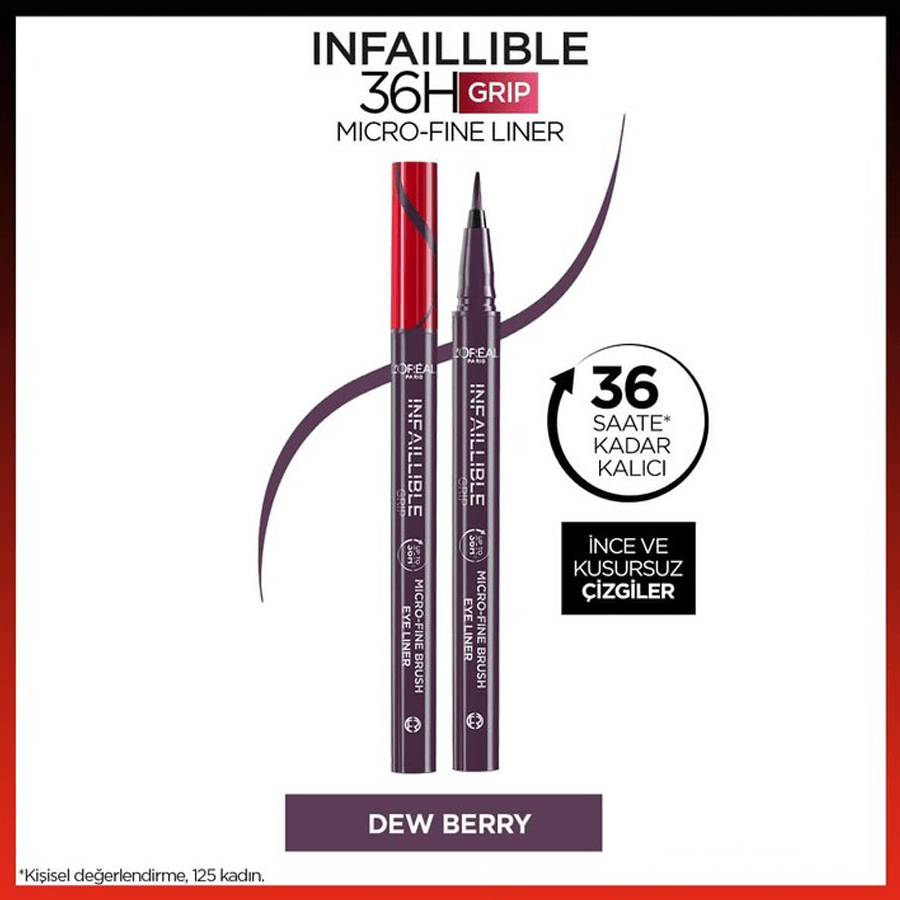 Loreal Paris Infaillible 36H Grip Micro Fine Eyeliner-04 Dew Berry