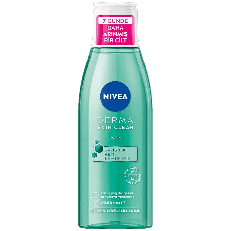 Nivea Derma Skin Clear Sivilce Karşıtı Tonik 200ml-Sivilceye Eğilimli Ciltler