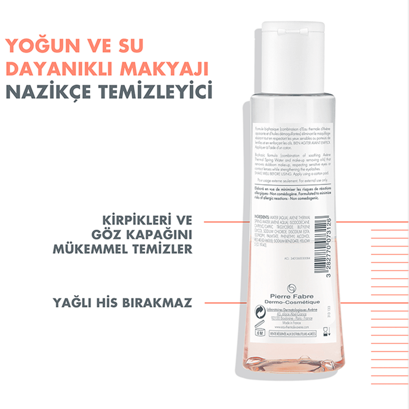 Avene Demaquillant Yeux İntense 125ml-Göz Makyaj Temizleyici