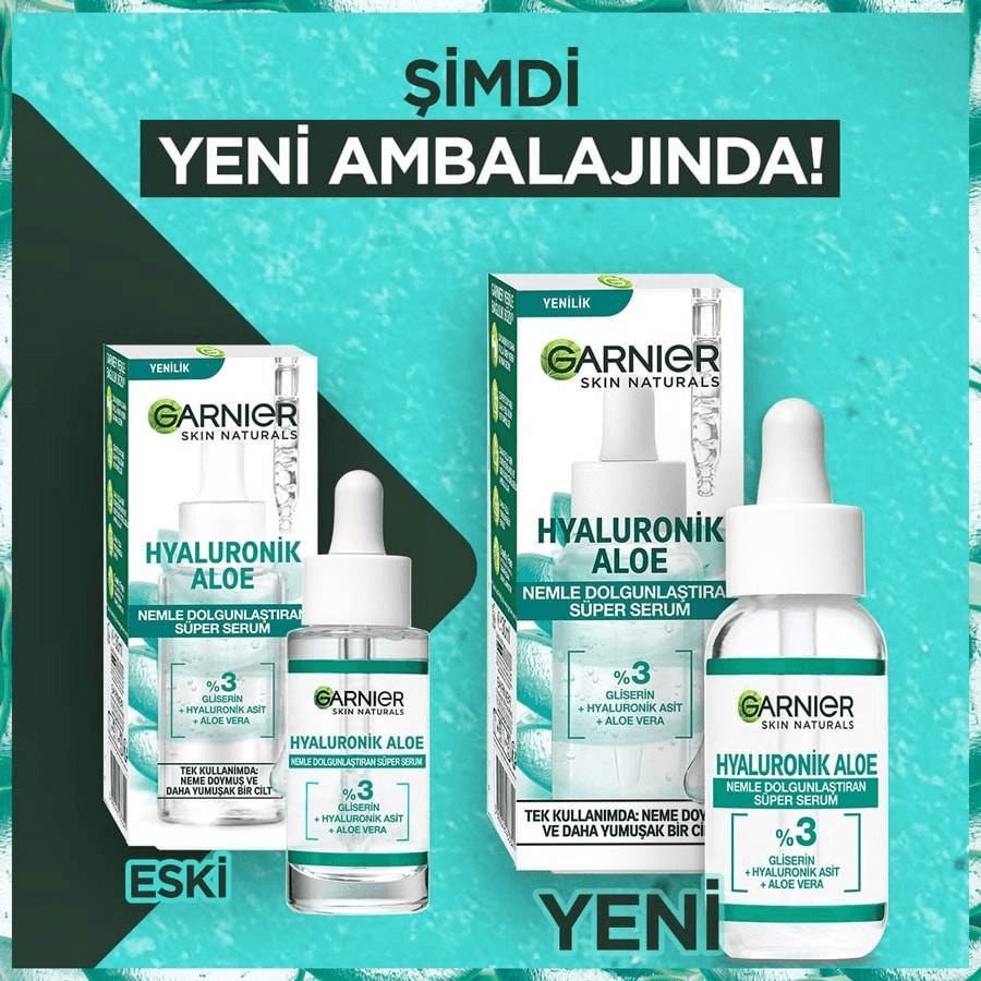 Garnier Hyaluronik Aloe Nemle Dolgunlaştıran Süper Serum 30ml-Tüm Ciltler