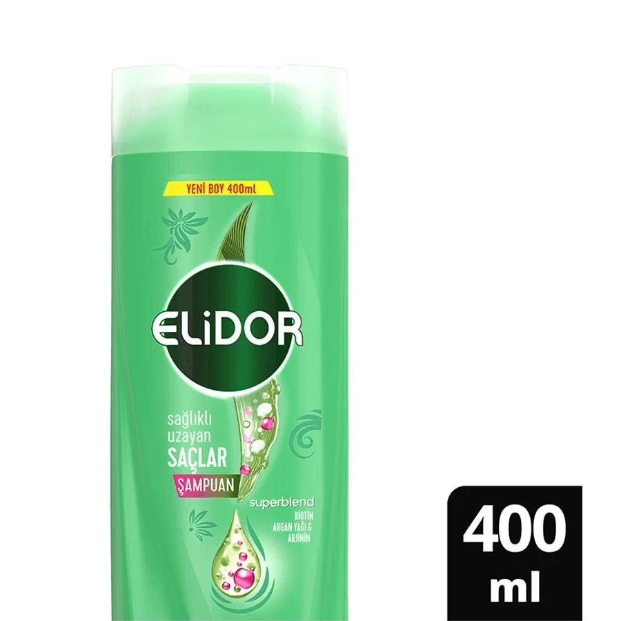 Elidor Superblend Sağlıklı Uzayan Saçlar İçin Saç Bakım Şampuanı 400ml