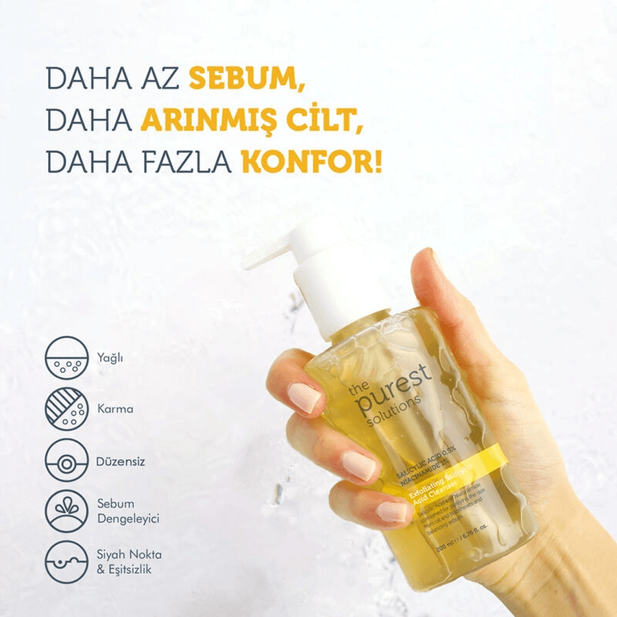 The Purest Solutions Exfoliating Salicylic Acid Cleanser 0,5% Salicylic Acid 1%Niacinamide 200ml