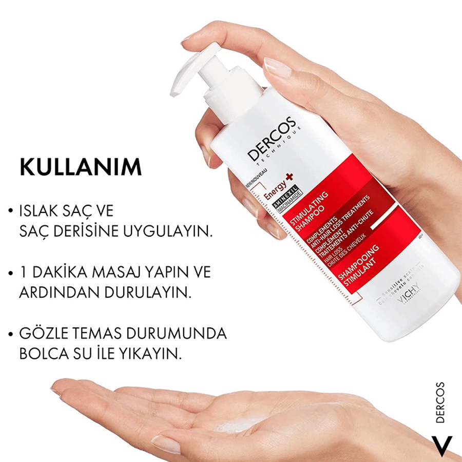 Vichy Dercos Energisant Saç Dökülme Karşıtı Şampuan 390ml