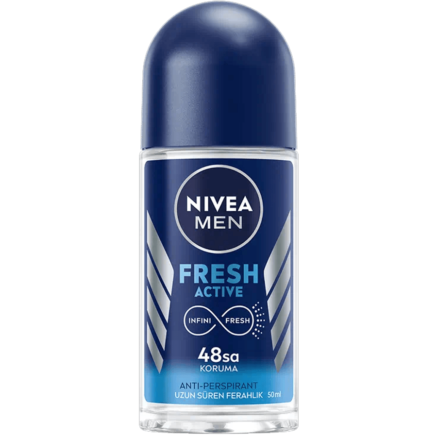 Nivea Men Fresh Active Roll-On 50ml-Uzun Süre Ferahlık