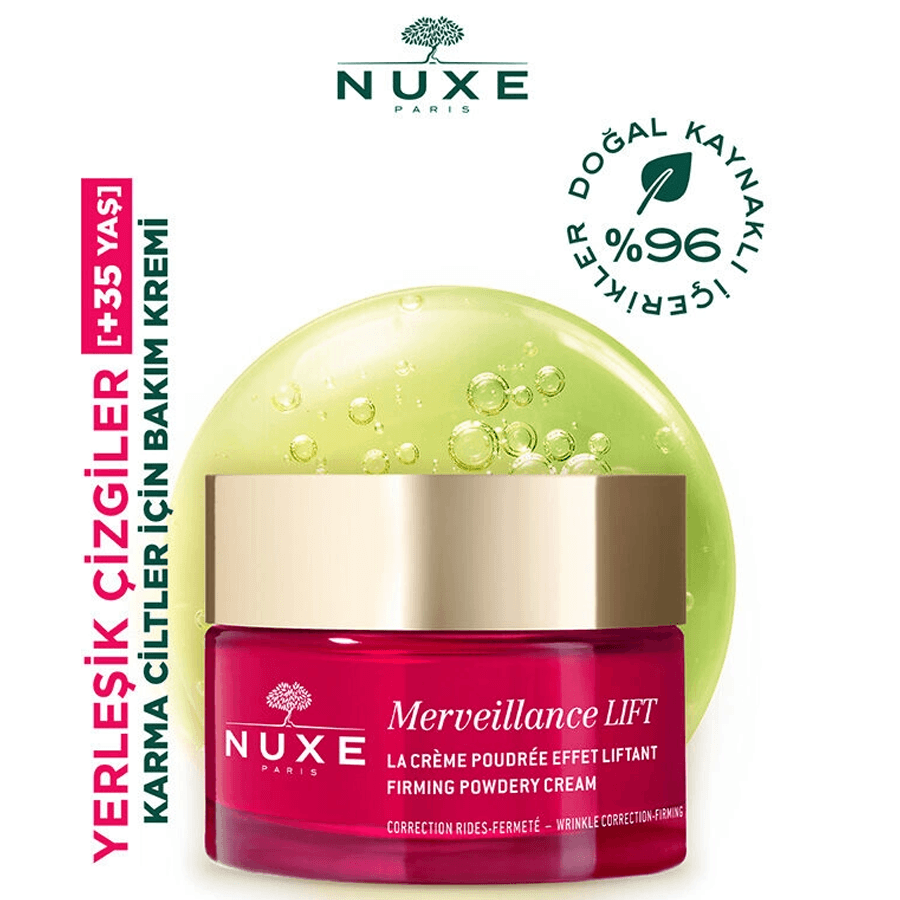 Nuxe Merveillance Lift Firming Powdery Day Cream 50ml-Pudra Dokulu Sıkılaştırıcı Gündüz Kremi