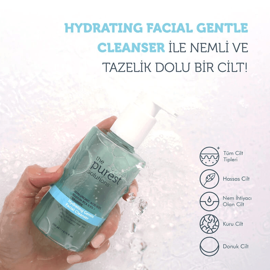 The Purest Solutions Hydrating Gentle Facial Cleanser 200ml-Yüz Temizleme Jeli