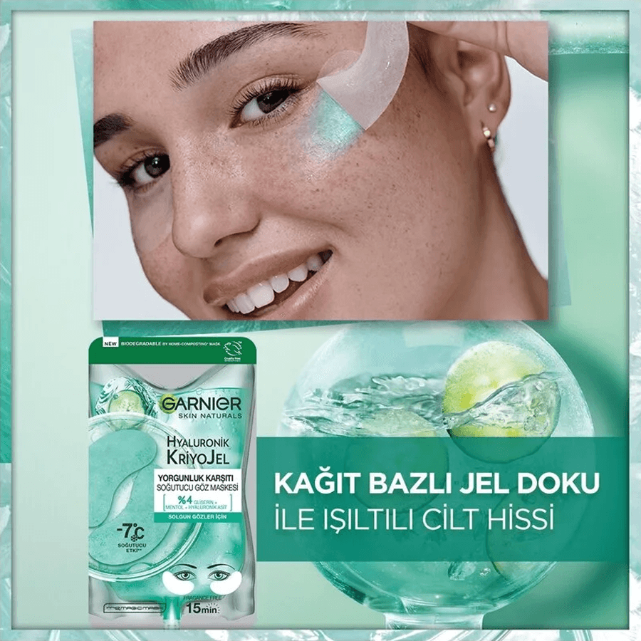 Garnier Hyaluronik KriyoJel Soğutucu Göz Maskesi 5gr-Yorgunlun Karşıtı