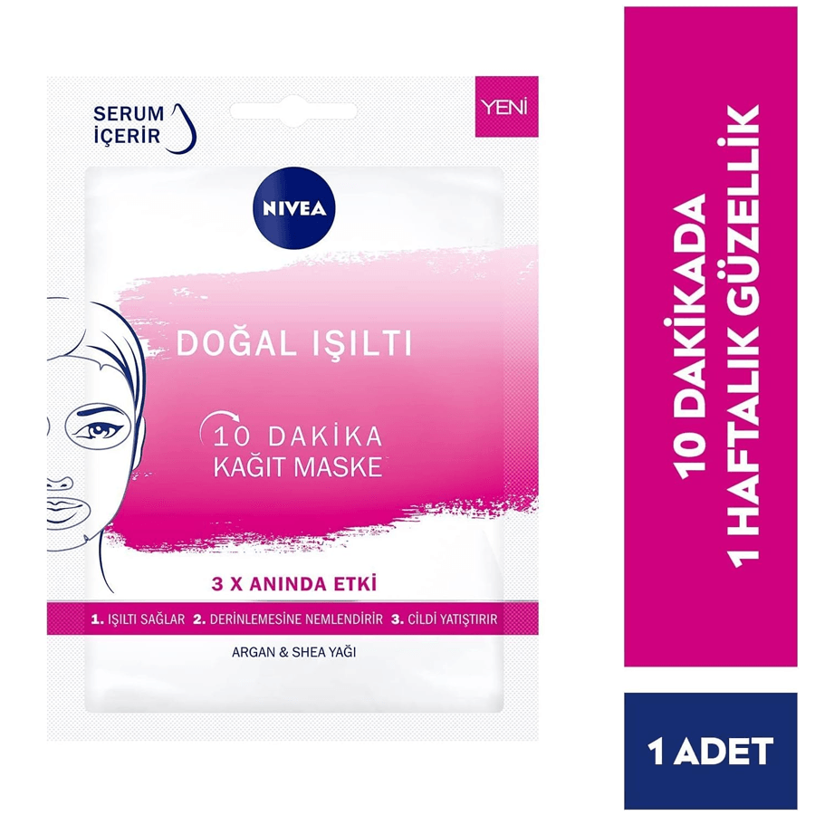 Nivea Urban Skin Doğal Işıltı Kağıt Maske 1 Adet