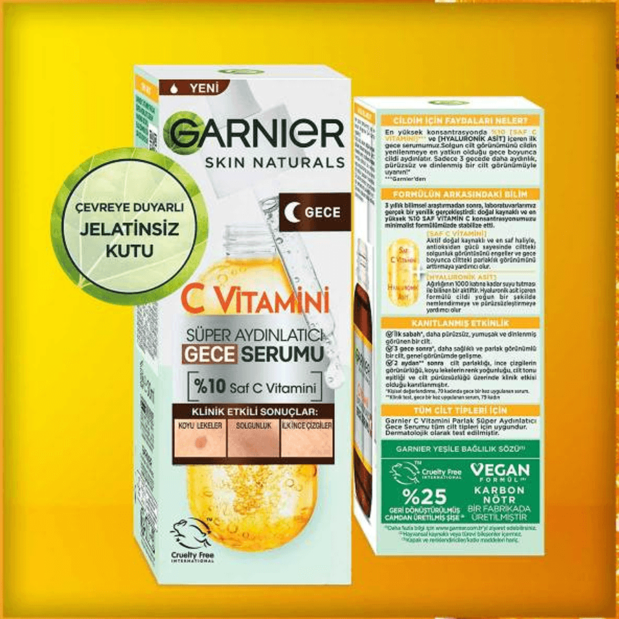 Garnier Vitamin C Gece Serumu 30ml - Lekeler İçin