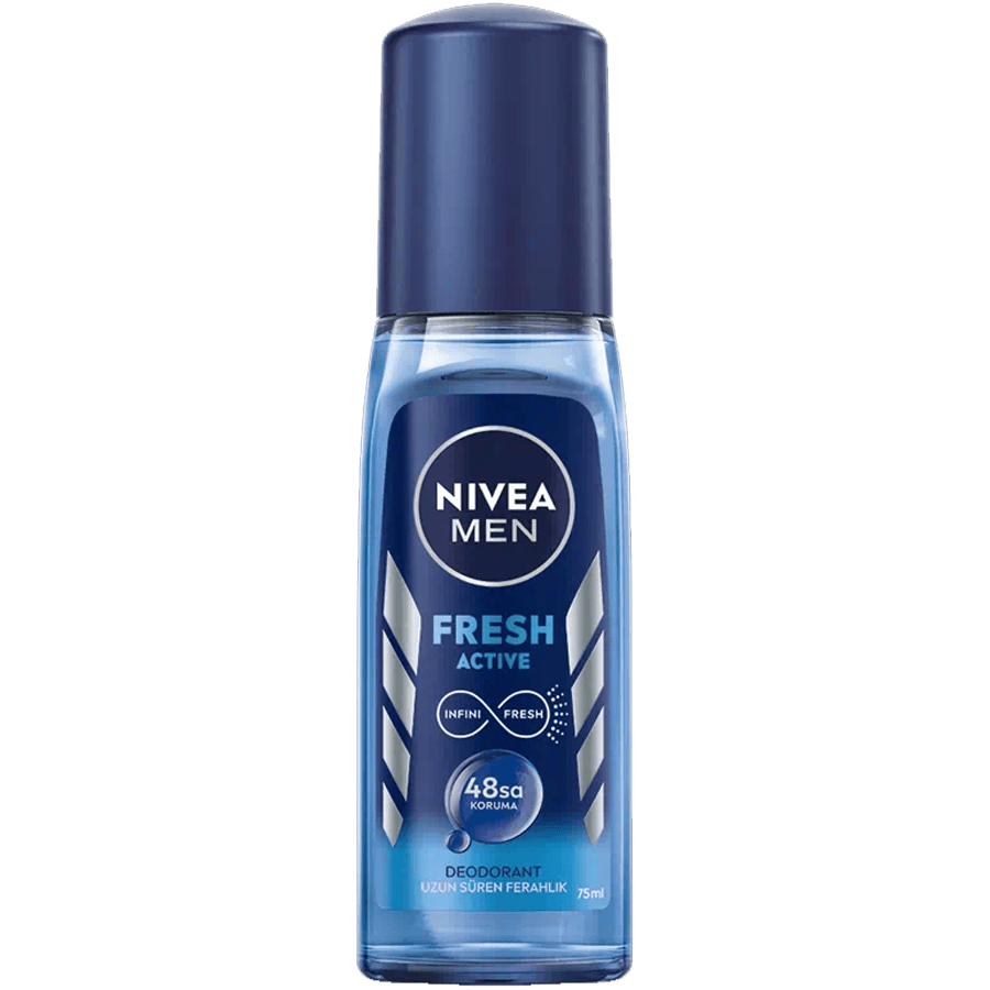 Nivea Men Fresh Active Pump Sprey 75ml-Uzun Süren Ferahlık