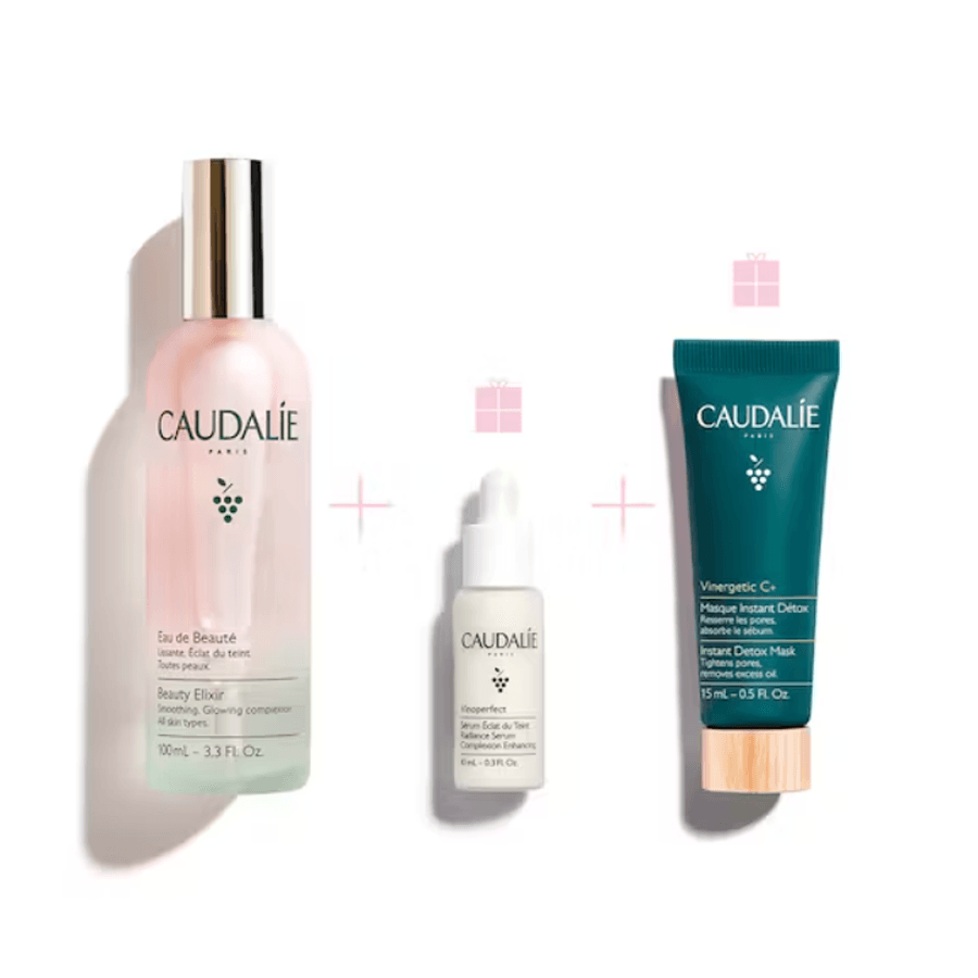 Caudalie Beauty Elixir Detox Glow Trio Set- Arındırıcı ve Işıltı Verici Set