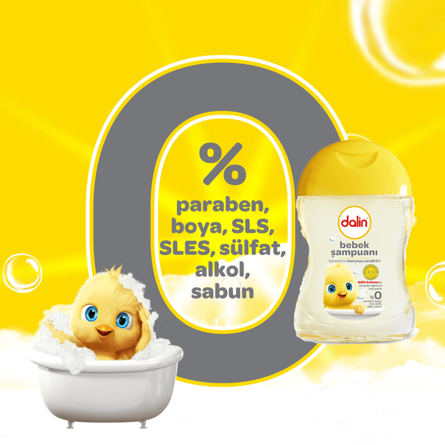 Dalin Bebek Şampuanı 100ml-Göz Yakmayan Şampuan