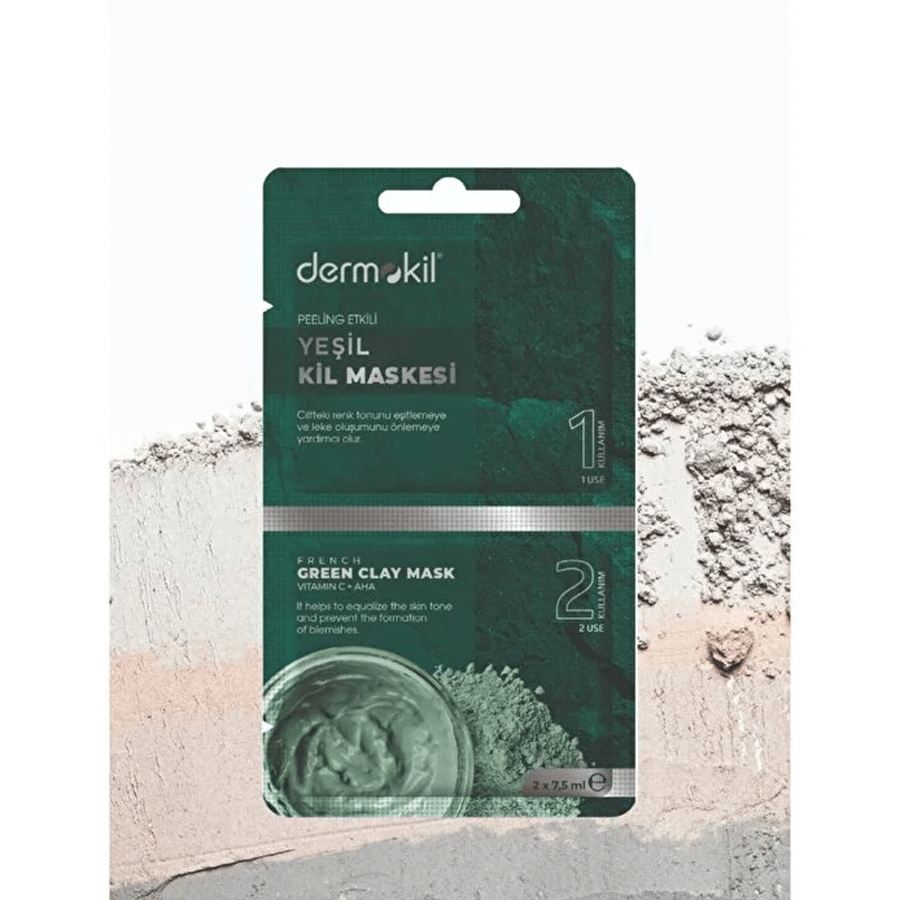 Dermokil Peeling Etkili Yeşil Kil Maskesi 7.5ml