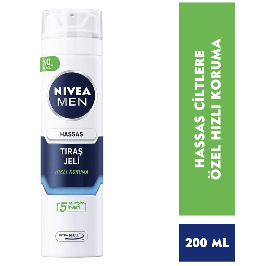 Nivea Men Hassas Tıraş Jeli 200ml-Hızlı Koruma