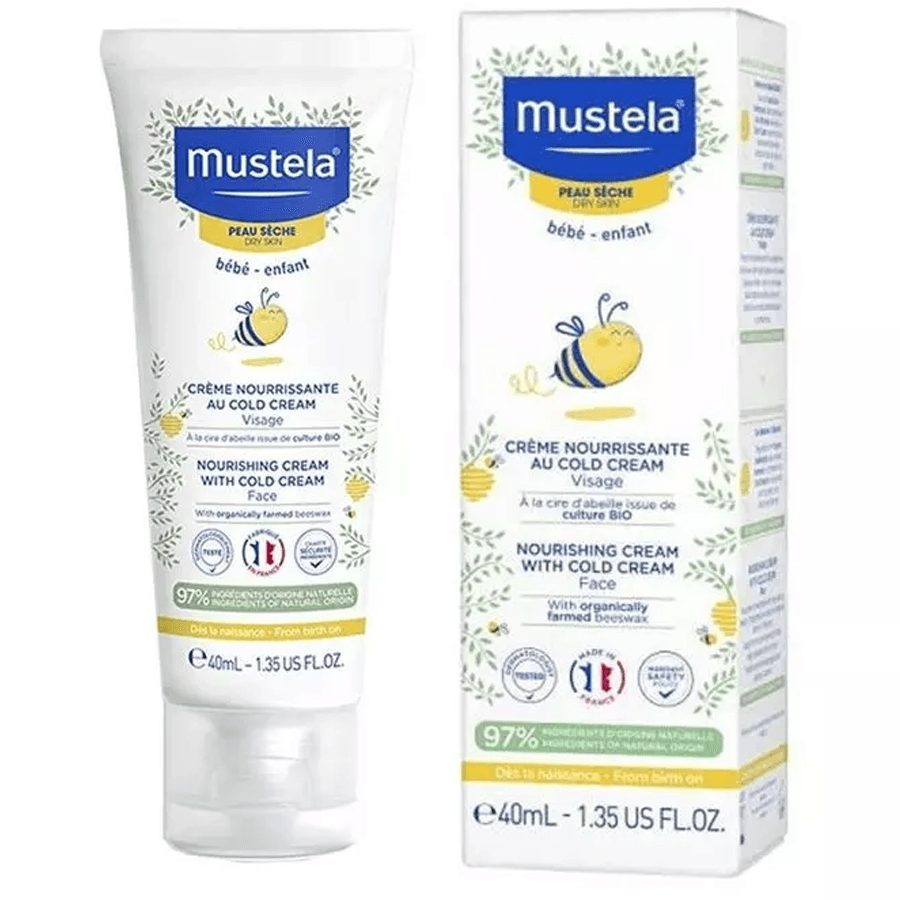 Mustela Nourishing Cream With Cold Cream 40ml-Balmumu İçeren Yüz Kremi