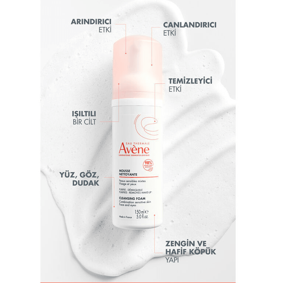 Avene Mousse Nettoyante 2x150ml-Cilt Temizleyici Köpük