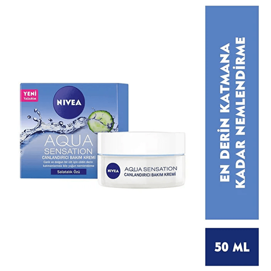 Nivea Aqua Sensation Canlandırıcı Bakım Kremi 50ml - Normal ve Karma Cilt