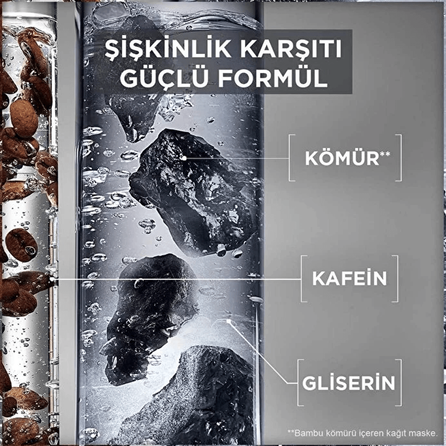 Garnier Kömür +Kafeın Göz Maskesi 1 adet